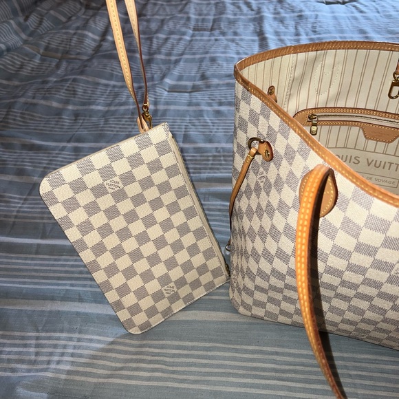 Louis Vuitton // neverfull MM bag Damier Azur - Picture 3 of 9